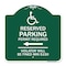 Signmission Modern Isa Connecticut Reserved Parking Permit Required Violators Fin Alum, 18" x 18", GW-1818-23873 A-DES-GW-1818-23873 - alternate 1